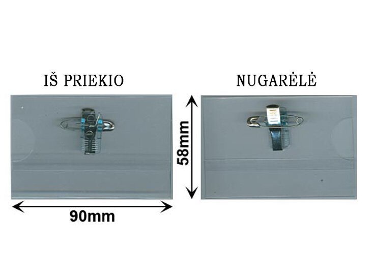 Dėklas vardo kortelei, skaidrus цена и информация | Dekoracijos šventėms | pigu.lt