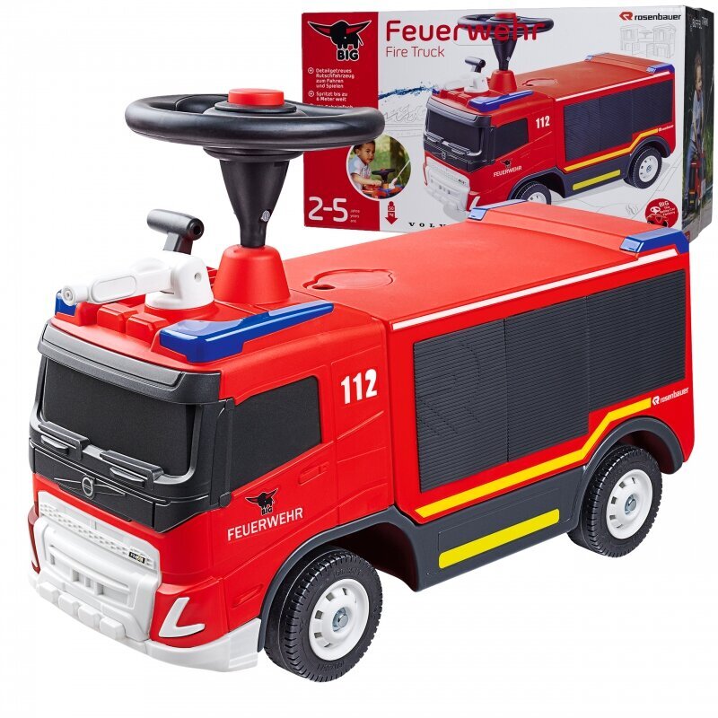 Paspiriamas gaisrinis automobilis su vandens patranka Volvo kaina ir informacija | Žaislai kūdikiams | pigu.lt