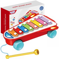 Игрушечный металлофон Woopie с колесиками, синий цена и информация | Развивающие игрушки | pigu.lt