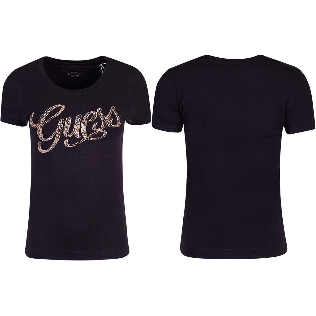 Guess marškinėliai moterims 87315, juodi kaina ir informacija | Marškinėliai moterims | pigu.lt