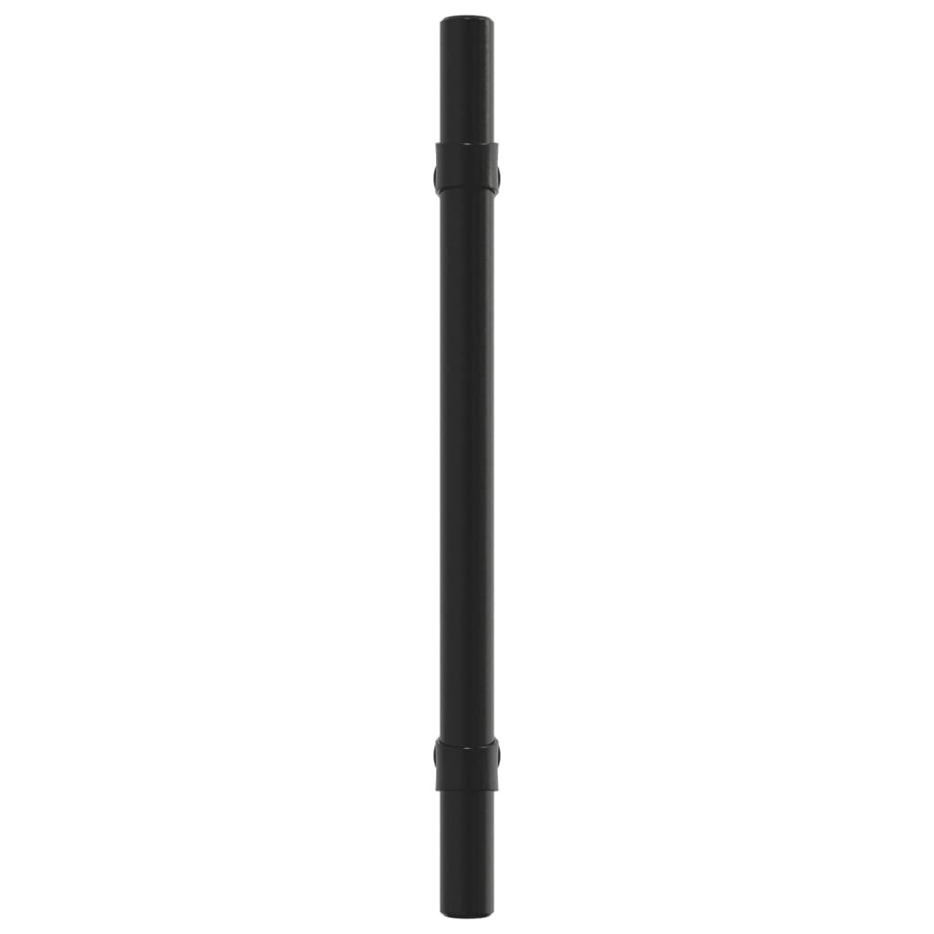 Spintelės rankenėlė vidaXL, 128 mm, juoda цена и информация | Baldų rankenėlės | pigu.lt