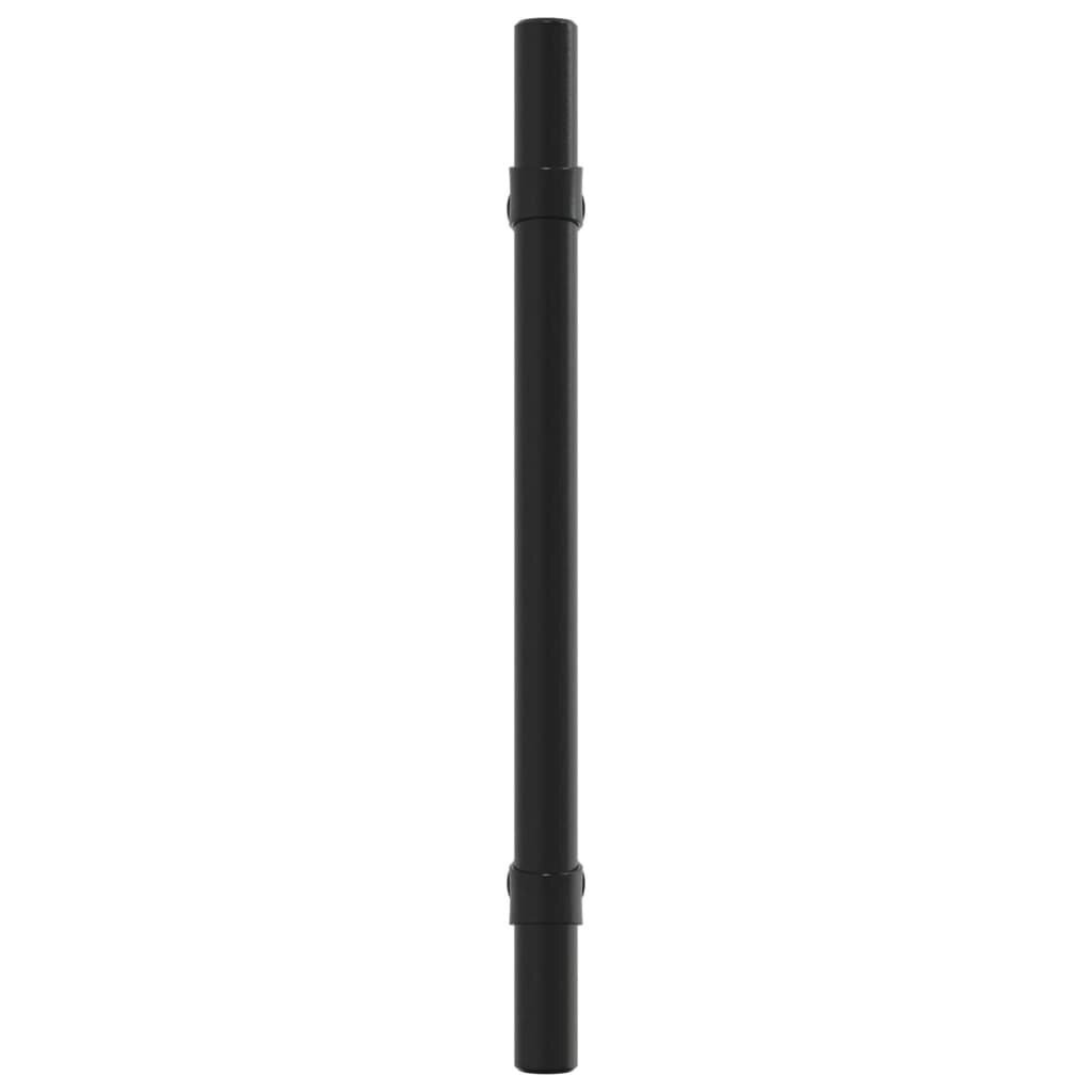 Spintelės rankenėlė vidaXL, 128 mm, juoda kaina ir informacija | Baldų rankenėlės | pigu.lt