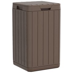 Lauko šiukšliadėžė vidaXL, 38x38x65 cm, ruda цена и информация | Уличные контейнеры, контейнеры для компоста | pigu.lt