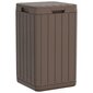 Lauko šiukšliadėžė vidaXL, 38x38x65 cm, ruda цена и информация | Komposto dėžės, lauko konteineriai | pigu.lt