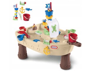 LITTLE TIKES ПЕСОЧНИЦА СТОЛИК С ВОДОЙ ПИРАТСКИЙ КОРАБЛЬ + АКСЕССУАРЫ цена и информация | Игрушки для песка, воды, пляжа | pigu.lt