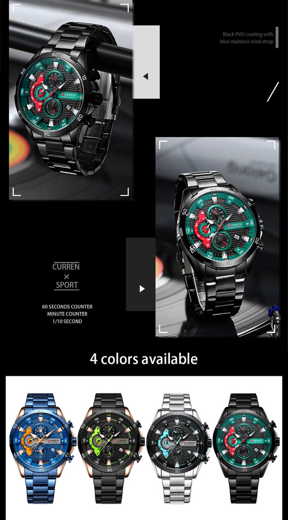 Vyriškas Laikrodis Curren 715 kaina ir informacija | Vyriški laikrodžiai | pigu.lt