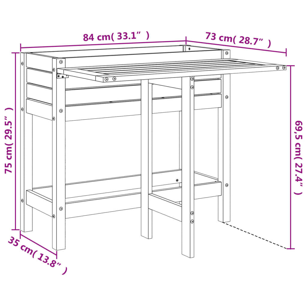 Sodo lovelis, 75x35x84 cm kaina ir informacija | Loveliai | pigu.lt