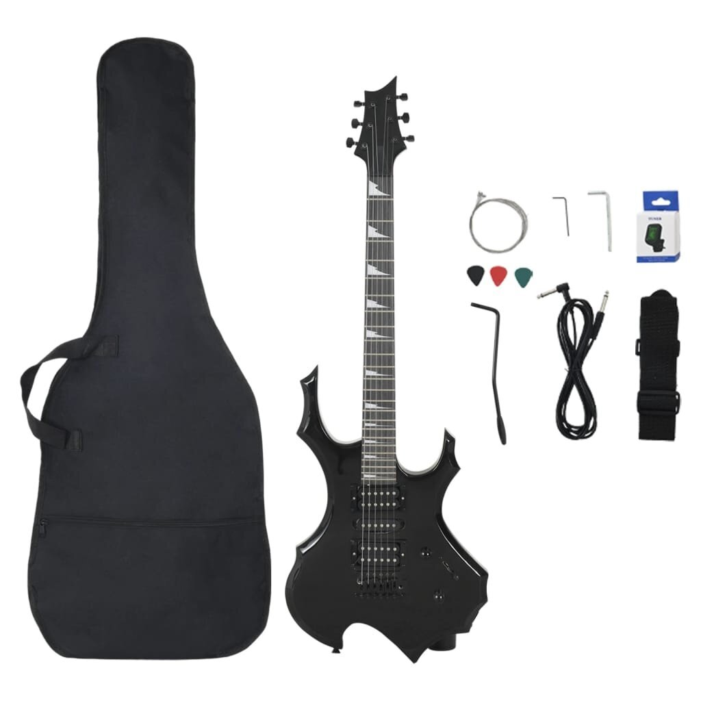 Elektrinė gitara su dėklu VidaXL 4/4 39 kaina ir informacija | Gitaros | pigu.lt