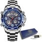 Nerūdyjančio Plieno Vandeniui Atsparus Vyriškas Laikrodis Foxbox 405 цена и информация | Vyriški laikrodžiai | pigu.lt