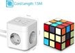 Prailgintuvas Jsver Power Cube 6in1 1.5m kaina ir informacija | Prailgintuvai | pigu.lt