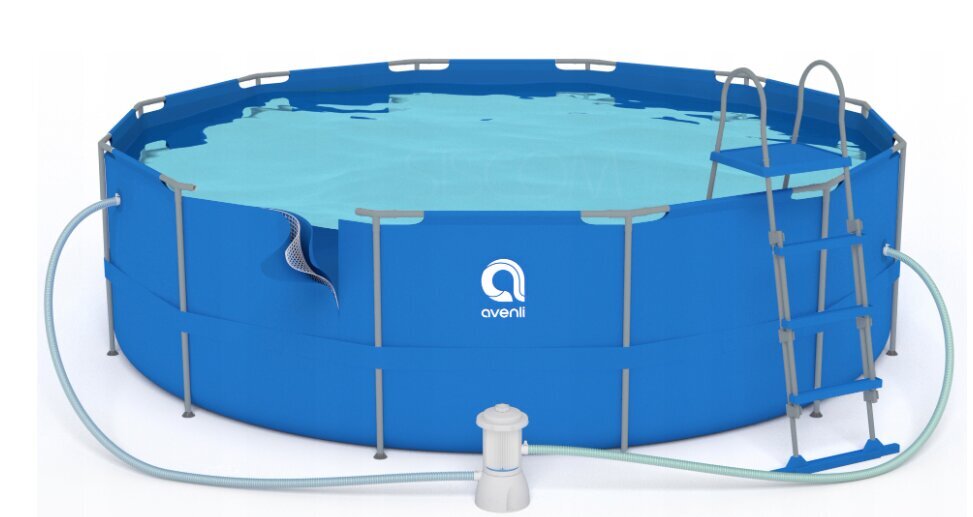Karkasinis lauko baseinas su priedais Avenli, 420x84cm, su filtru цена и информация | Baseinai | pigu.lt