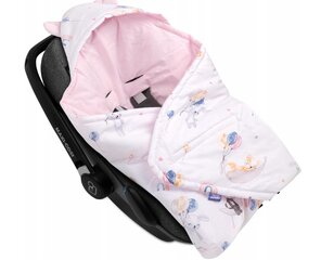 Kūdikio kėdutės užvalkalas Juka, rožinis kaina ir informacija | Vokeliai, miegmaišiai, pagalvės | pigu.lt