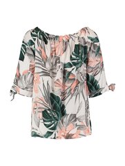 Hailys женская блузка Lotty PL*3161, белый/зелёный 4067218803584 цена и информация | Женские блузки, рубашки | pigu.lt