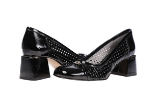 Женские туфли на высоком каблуке Simen 42948, черные цена и информация | Женские туфли | pigu.lt