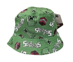 Летняя шляпа Minecraft, зеленая цена и информация | Шапки, перчатки, шарфы для мальчиков | pigu.lt