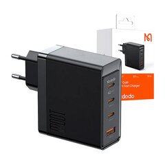 Wall charger McDodo GAN 3xUSB-C + USB, 100W (black) цена и информация | Зарядные устройства для телефонов | pigu.lt