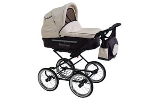 Vežimėlis FANARI CLASSIC Baby Fashion 2in1 Beige/Claret kaina ir informacija | Vežimėliai | pigu.lt