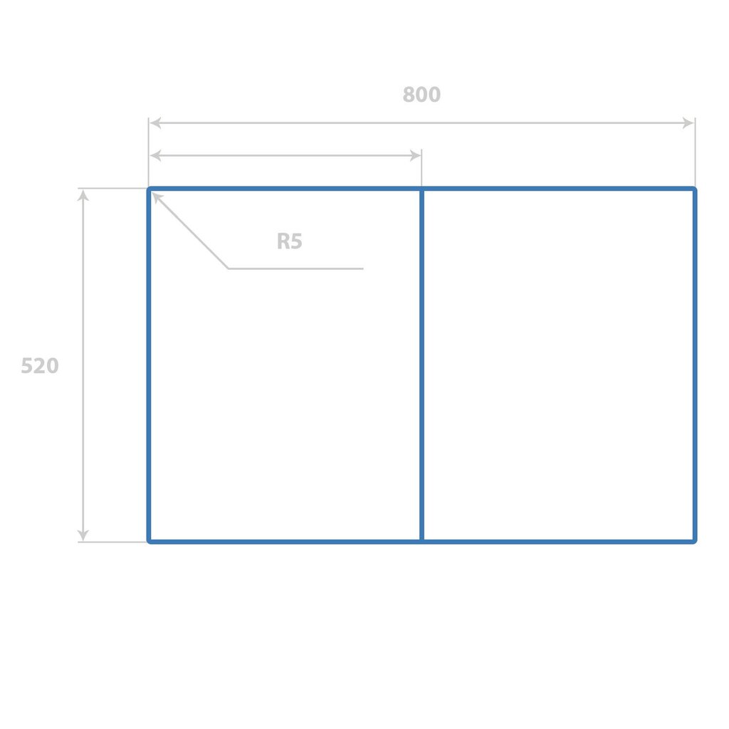 Pjaustymo lentelė Paplūdimio arkliai, 2x40x52 cm, 2 vnt. kaina ir informacija | Pjaustymo lentelės | pigu.lt