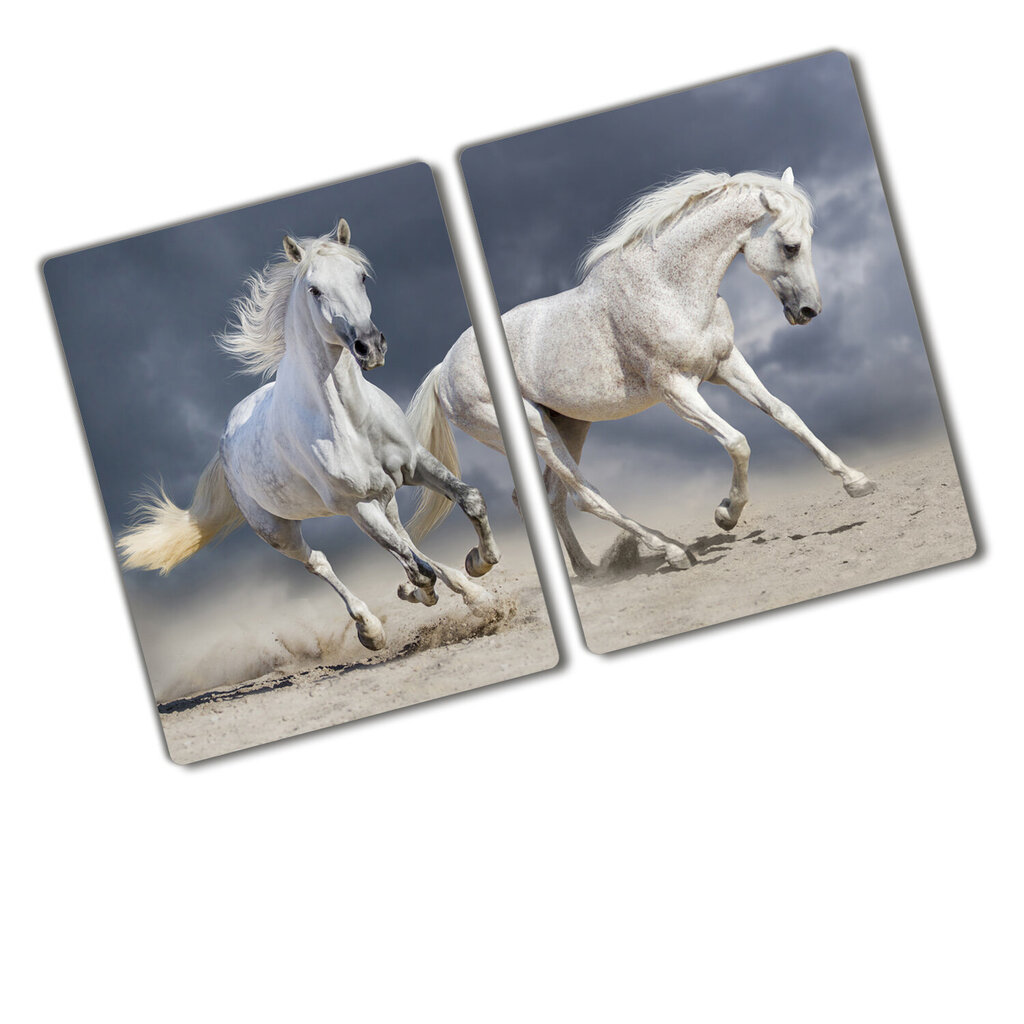 Pjaustymo lentelė Paplūdimio arkliai, 2x40x52 cm, 2 vnt. kaina ir informacija | Pjaustymo lentelės | pigu.lt