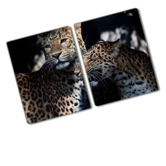 Pjaustymo lentelė Du leopardai, 2x40x52 cm, 2 vnt. kaina ir informacija | Pjaustymo lentelės | pigu.lt