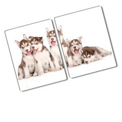Pjaustymo lentelė Husky šuniukai, 2x40x52 cm, 2 vnt. kaina ir informacija | Pjaustymo lentelės | pigu.lt