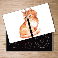 Pjaustymo lentelė Raudona katė, 2x40x52 cm, 2 vnt. kaina ir informacija | Pjaustymo lentelės | pigu.lt
