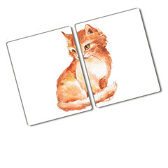 Pjaustymo lentelė Raudona katė, 2x40x52 cm, 2 vnt. kaina ir informacija | Pjaustymo lentelės | pigu.lt