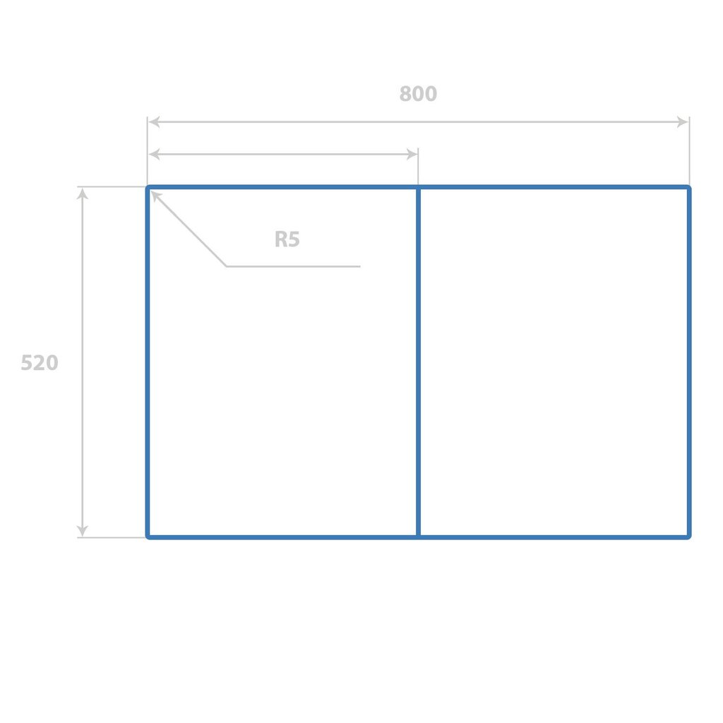 Pjaustymo lentelė Trys arkliai, 2x40x52 cm, 2 vnt. kaina ir informacija | Pjaustymo lentelės | pigu.lt