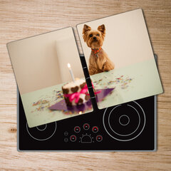 Pjaustymo lentelė Šuo su tortu, 2x40x52 cm, 2 vnt. kaina ir informacija | Pjaustymo lentelės | pigu.lt