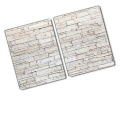 Pjaustymo lentelė Balta akmens siena, 2x40x52 cm, 2 vnt. kaina ir informacija | Pjaustymo lentelės | pigu.lt