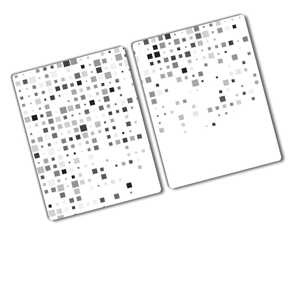 Pjaustymo lentelė Abstraktūs kvadratai, 2x40x52 cm, 2 vnt. цена и информация | Pjaustymo lentelės | pigu.lt