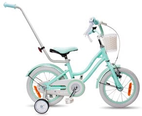 Велосипед для девочки 14 дюймов Серебряная лунная мята цена и информация | Балансировочные велосипеды | pigu.lt