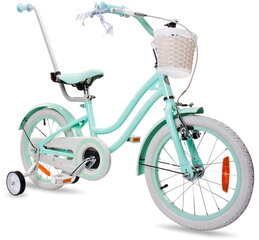 Велосипед для девочки 16 дюймов Silver Moon mint цена и информация | Балансировочные велосипеды | pigu.lt