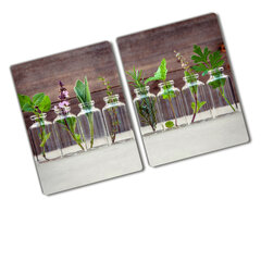 Pjaustymo lentelė Augalai stiklainiuose, 2x40x52 cm, 2 vnt. kaina ir informacija | Pjaustymo lentelės | pigu.lt