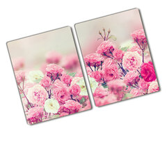 Pjaustymo lentelė Laukinės rožių gėlės, 2x40x52 cm, 2 vnt. цена и информация | Разделочная доска | pigu.lt