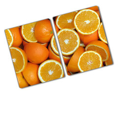 Pjaustymo lentelė Apelsinų puselės, 2x40x52 cm, 2 vnt. цена и информация | Разделочная доска | pigu.lt