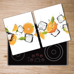 Pjaustymo lentelė Apelsinai su ledu, 2x40x52 cm, 2 vnt. kaina ir informacija | Pjaustymo lentelės | pigu.lt