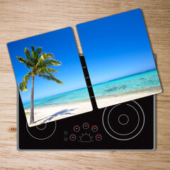 Pjaustymo lentelė Tropinis paplūdimys, 2x40x52 cm, 2 vnt. kaina ir informacija | Pjaustymo lentelės | pigu.lt