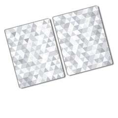 Pjaustymo lentelė Pilki trikampiai, 2x40x52 cm, 2 vnt. цена и информация | Разделочная доска | pigu.lt