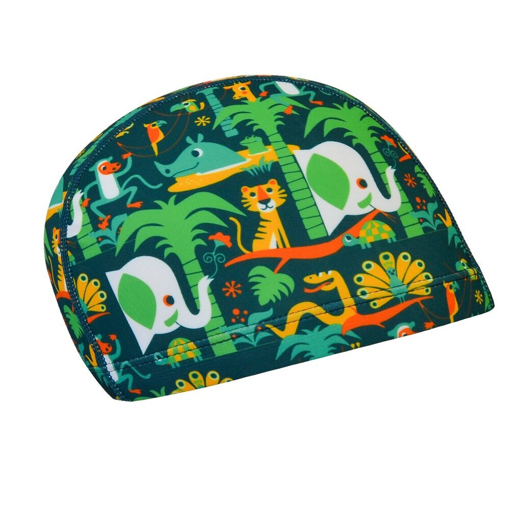 Plaukimo kepurė RAS Wild, žalia kaina ir informacija | Plaukimo kepuraitės | pigu.lt