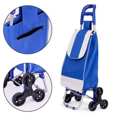 Pirkinių vežimėlis su 6 ratukais Modern home, mėlynas kaina ir informacija | Pirkinių krepšiai | pigu.lt