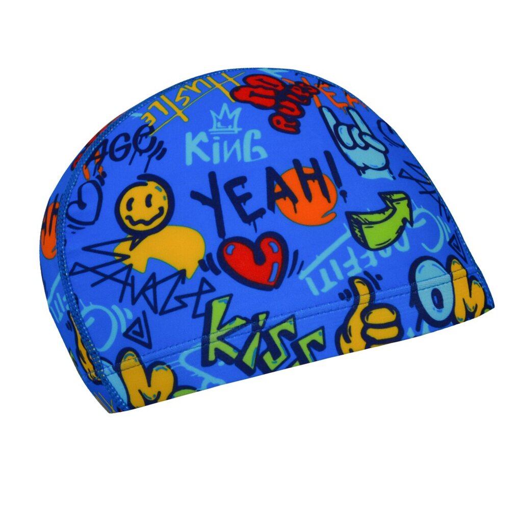 Plaukimo kepurė RAS Yeah, mėlyna цена и информация | Plaukimo kepuraitės | pigu.lt