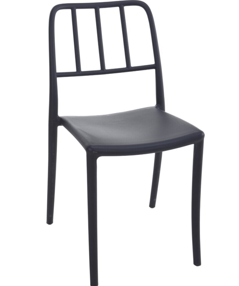 Kėdė Stackable, juoda kaina ir informacija | Lauko kėdės, foteliai, pufai | pigu.lt