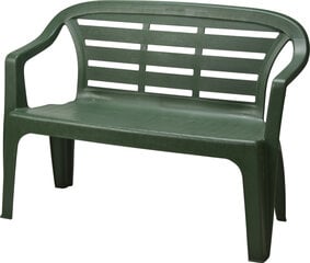 Садовая скамейка Flores, зеленый цена и информация | Садовые скамейки | pigu.lt