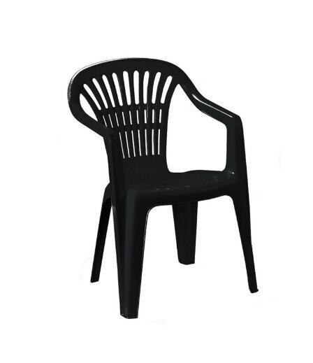 Kėdė Scilla, juoda kaina ir informacija | Lauko kėdės, foteliai, pufai | pigu.lt