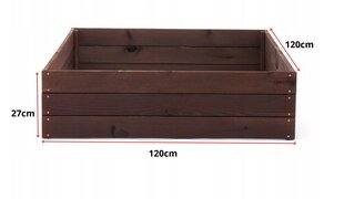 Мини-деревянная теплица, 120 х 120 см. цена и информация | Теплицы | pigu.lt