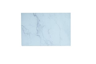 Grūdinto stiklo pjaustymo lentelė, Alinco, 30x20cm, baltas marmuras kaina ir informacija | Pjaustymo lentelės | pigu.lt