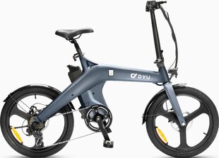 Электровелосипед DYU Т1, 20", серый цена и информация | Электровелосипеды | pigu.lt