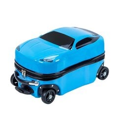 Vaikiškas lagaminas Mašina, mėlynas цена и информация | Чемоданы, дорожные сумки  | pigu.lt