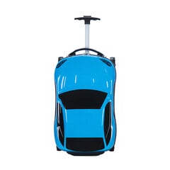Vaikiškas lagaminas Mašina, mėlynas kaina ir informacija | Lagaminai, kelioniniai krepšiai | pigu.lt